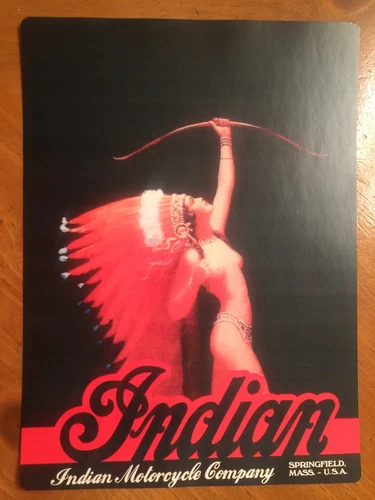 Tin Sign Vintage Indian Motorcycle Company