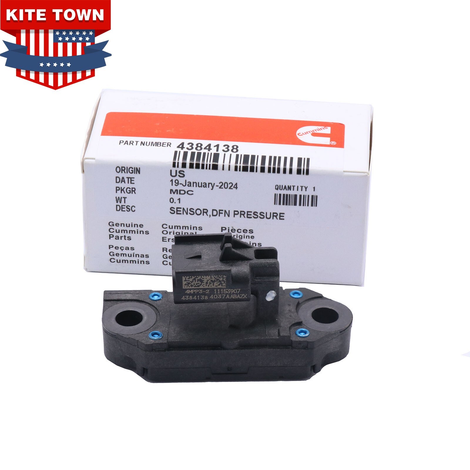 4384138 Diesel Engine Delta Dpf Pressure Sensor 2872424 4307166 For ...