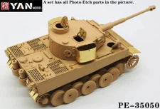 1/35 Yan Models - PE-35050 Tiger I Initial Etching Parts for Rye Field Mode 5075