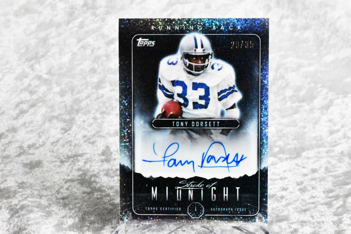NFL トニー・ドーセット サイン入りフォト（プリント額装 アメフト レジェンド Tony Dorsett Football Sports Trading Card Singles Serial Numbered
