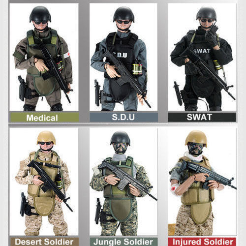 1/6サイズ　ロス市警SWAT装備セットUW 1/6 Soldier Action Figures Military Doll w/Army Uniform Model Toy