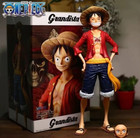 One Piece Luffy 28cm Anime Figure 3 Face Change Action Doll Toy No Box