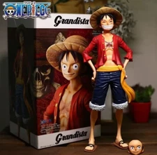 One Piece Luffy 28cm Anime Figure 3 Face Change Action Doll Toy No Box