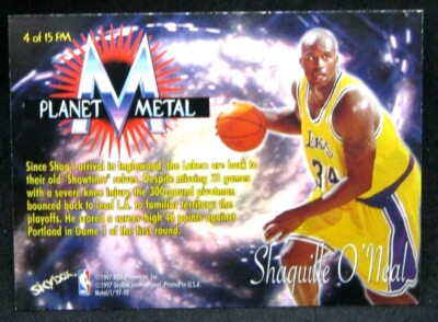 Shaquille O'Neal 1997-98 Metal Universe Planet Metal REFRACTOR