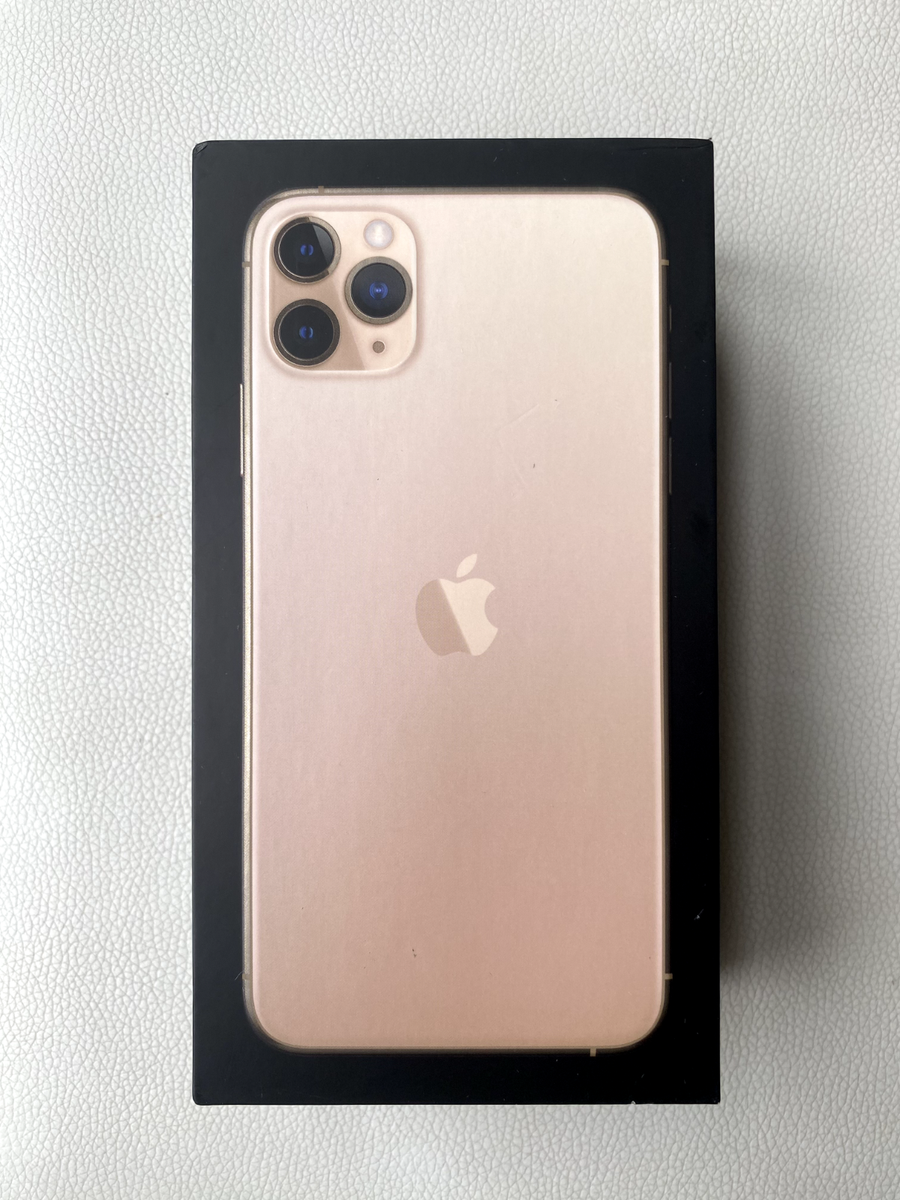 EMPTY BOX ONLY ** Apple iPhone 11 Pro Max Gold 64GB box (Great