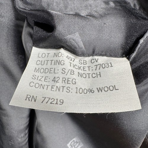 Pierre Balmain Tuxedo Jacket Blazer Men 42R Black 100% Wool 1 Button Formal - Picture 7 of 11