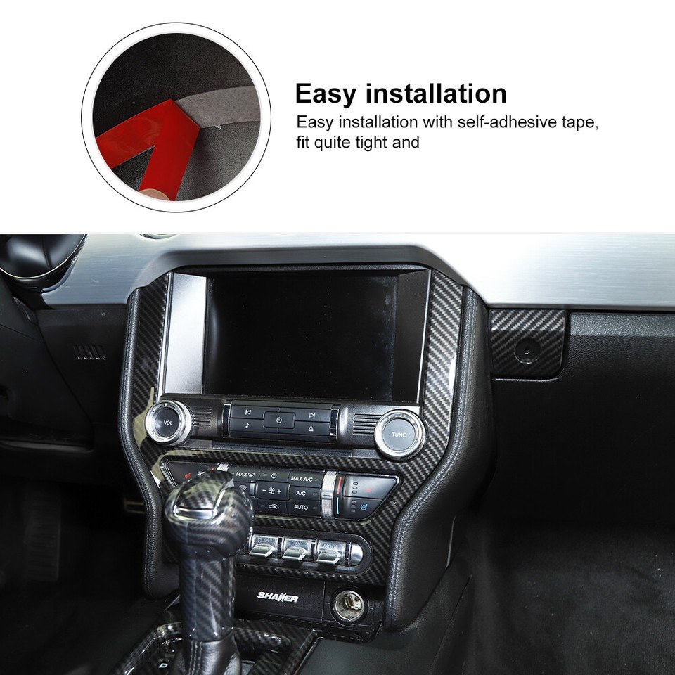 Console Dashboard GPS Navigation Cover Panel Decor Trim For 2015-23 ...