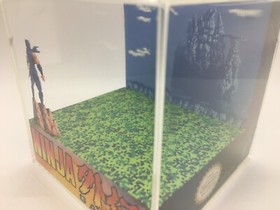 Ninja Gaiden NES Nintendo Custscene Shadow Box Diorama Cube