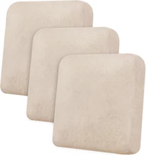 Couch Cushion Covers Leather-Look 3PC Stretch Sofa Seat Slipcover Sets 