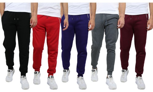 Mens Fleece Jogger Sweatpants With 