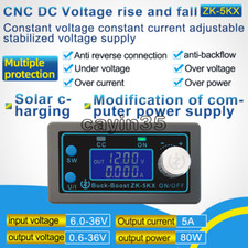 CNC DC DC Buck Boost Converter CC CV 0.6V-36V 5A Power Module Adjustable