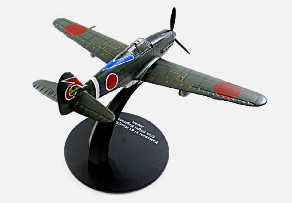 Kawasaki Ki61 Hien TonyJapanese Fighter Aircraft World War II Model Diecast 1:72 — 第 4/4 张图片