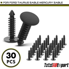 30Pcs Engine Mount Heat Retainer Clip Single Head for Ford Mercury 6.35mm Nylon