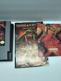 Swords and Serpents NES Nintendo Complete CIB W/POSTER NICE SHAPE AUTHENTIC 