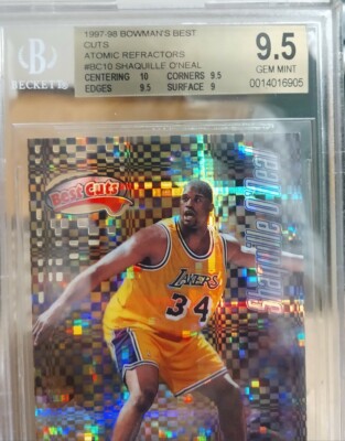 SHAQUILLE O'NEAL 1997-98 BOWMAN'S BEST CUTS ATOMIC REFRACTORS BGS