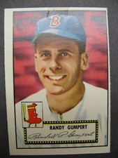 1952 Topps Baseball Card # 247 Randy Gumpert, Estimated Very Good + Condition