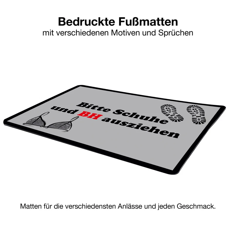 Fussmatte - Bitte Schuhe und BH ausziehen - Bild 2 von 4
