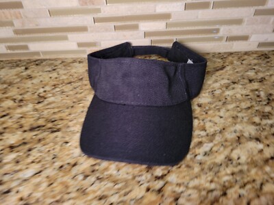 Visor Sun Hat Sports Cap Golf Tennis Beach Adjustable Summer Black Tomorrow 