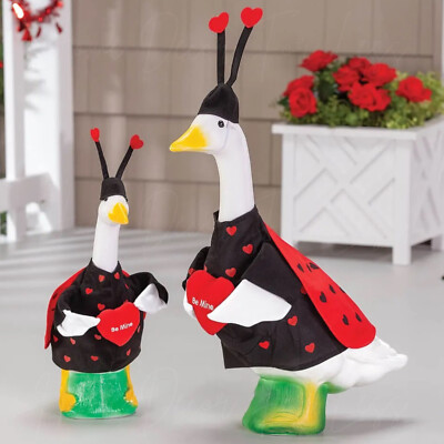 2PC Valentines Day Love Bug ''Be Mine'' Goose Outfit Costume for 17''H & 23''H Goose