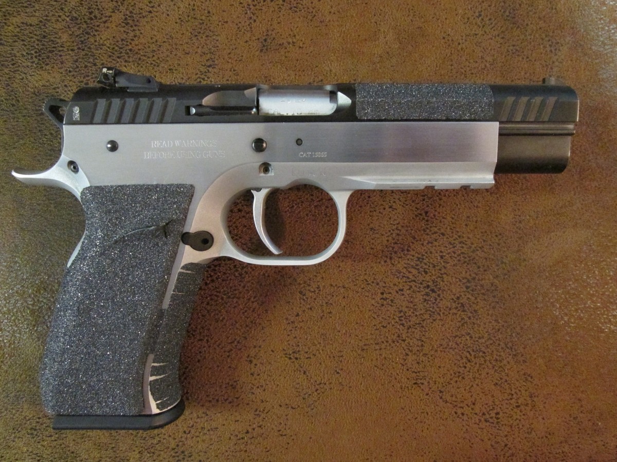 Grip Overlay Decal For EAA Witness Polymer Full Size Pistols - Rubber Texture