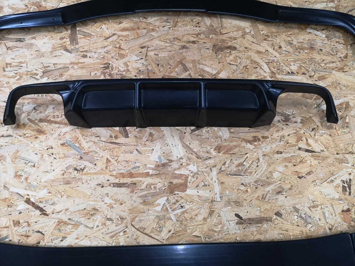 BMW E39 Front Bumper Lip M5 Style Splitter With Rear Lip Spoiler – HAM Style FRP, Hardware Included, LASSCAR Black