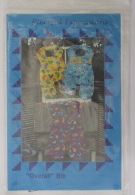 Pieceful Expressions Overall Bib Sewing Pattern OB-1 NEW