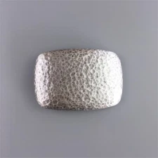 Vintage Silver Plated Hammer Forged Rectangle Belt Buckle also Stock in the US