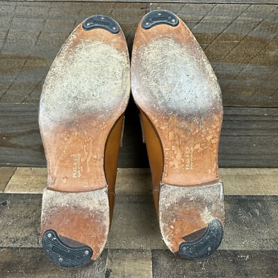 Peal & Co Brooks Brothers Brown Leather Penny Loafer Shoes 