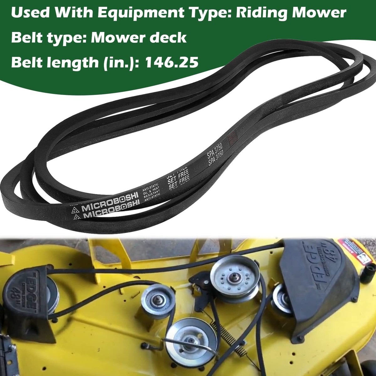 John Deere D150 Belt Size John Deere 48