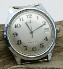 VTG TIMEX WRIST WATCH 37.3mm 19.7mm LUG FOR REPAIR 26553 10578 (B3G2)