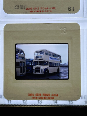 Original Bus Dia 35 mm Farbe unbekannter Betreiber Vintage UK Transport (N)