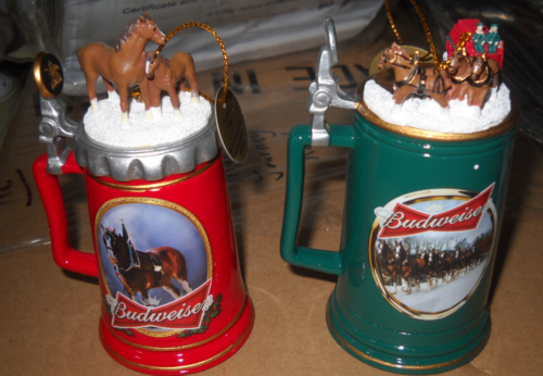 BUDWEISER KING OF BEERS BRADFORD EXCHANGE MINI STEIN 4 INCH COLLECTION LE COA - Picture 1 of 4
