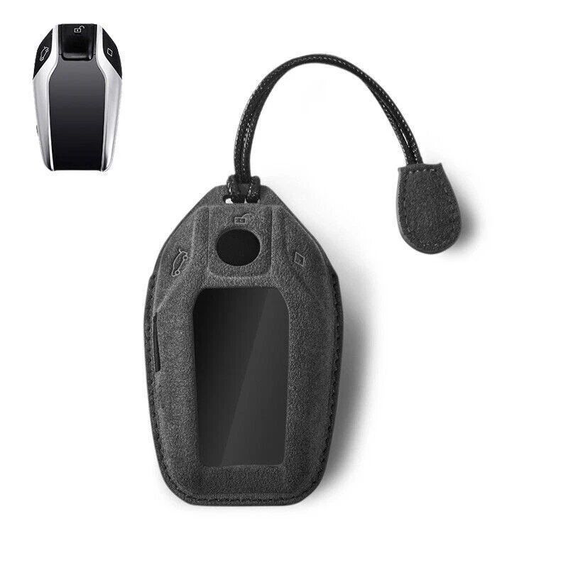 Bolsa capa chaveiro de carro couro camurça para BMW 740i 730Li I8 G30 X4 X5 7 G12 - Imagem 3 de 4
