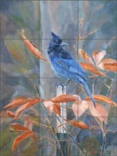 Bird Tile Backsplash Debbie Hughbanks Art Ceramic Mural DHA076