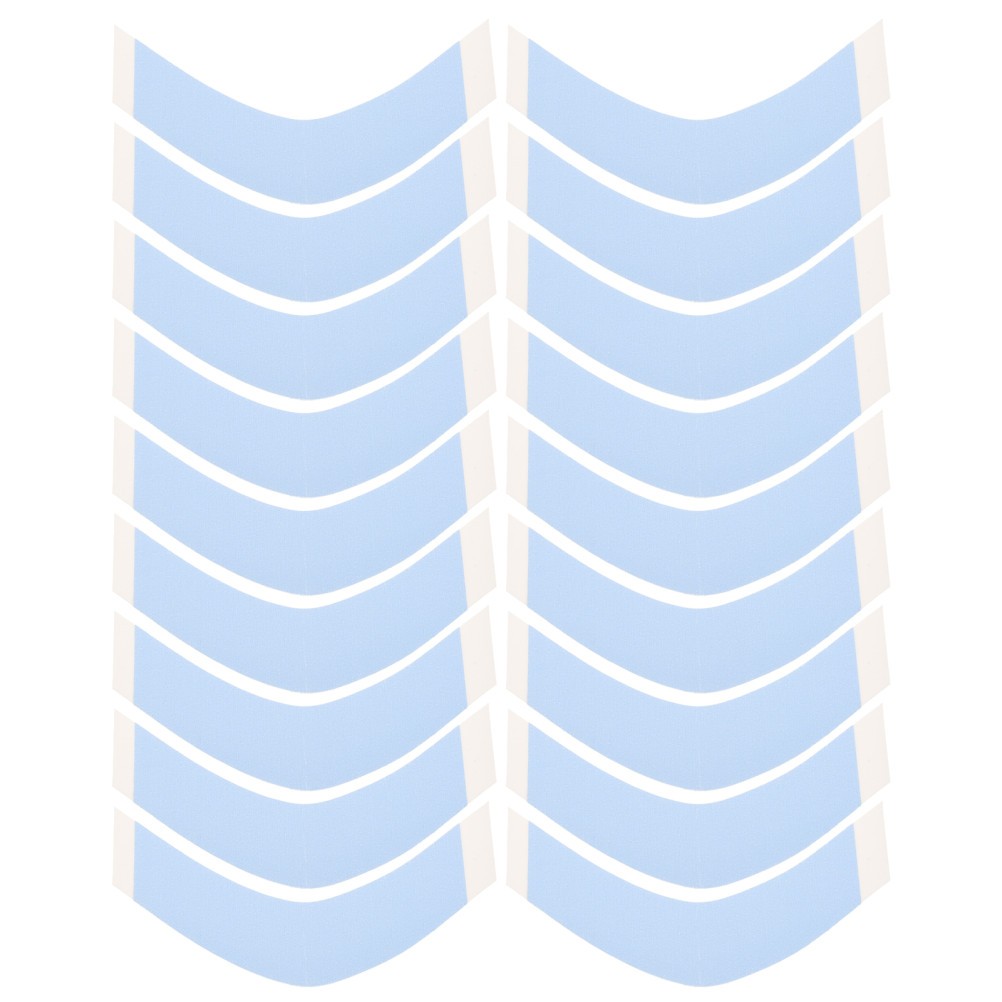 Cinta adhesiva de extensión de cabello PU para peluca frontal de encaje 36 hojas cinta azul cielo