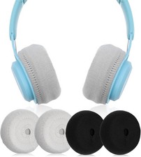 Washable Headphone Ear Pad Covers Knit Black Gray