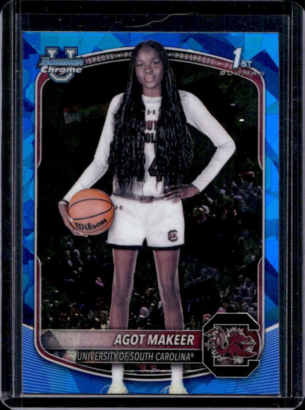 2025 Bowman Sapphire Agot Makeer Chrome 1st Prospect #BCP-34 Gamecocks