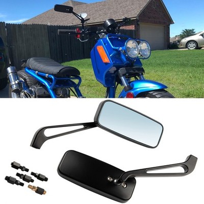 Rectangle Motorcycle Rear View Side Mirrors Compatible For Honda Ruckus