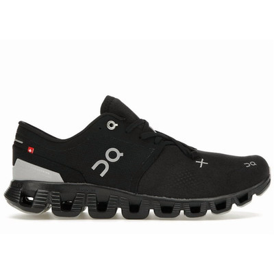 Size 7 - ON Cloud X 3 Black Running Shoes - Brand New