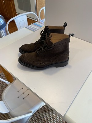 Todd Snyder X Trickers Brown Suede Boots Sz 9.5.  NWOB.  Box11. SEE PICS