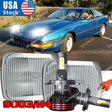 For Ford Probe 1990 1991 1992 Pair 7x6inch Glass Led Headlights Hilo Beam For Ford Probe 1990 1991 1992 Pair 7x6inch Glass Led Headlights Hilo Beam