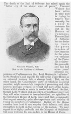WILLIAM PALMER Viscount Wolmer 2nd Earl of Selborne - Antique Print 1895