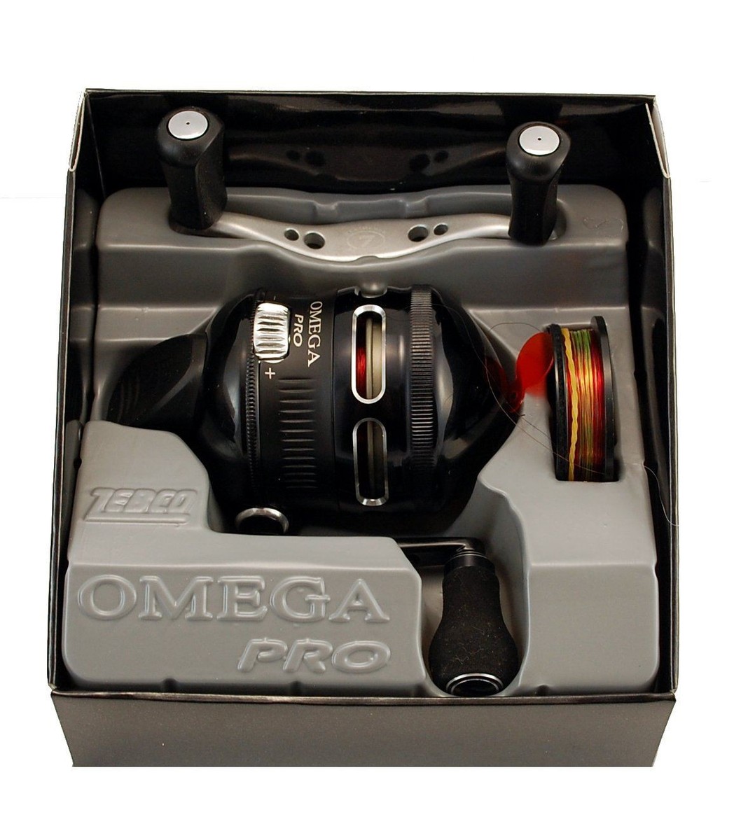 ZEBCO OMEGA PRO 3 Z03PRO 3.4:1 W/10LB LINE 7 BEARING SPINCAST REEL