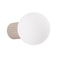 Wandleuchte Bad IP44 Taupe G9 Glas H:12 Cm Feuchtraum Wandlampe Badezimmer