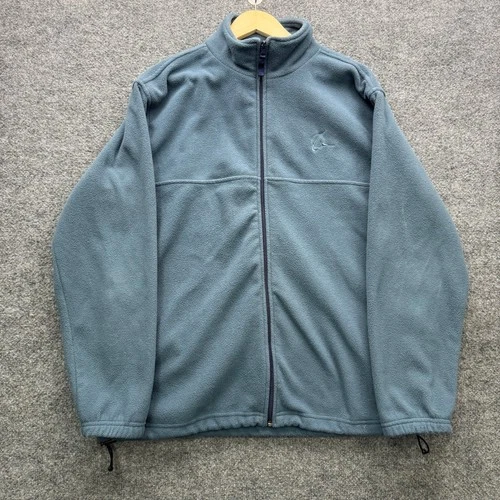 Boeing Full Zip Fleece Jacket Mens XL Blue Long Sleeve Outdoor Fleece - product listing photo