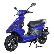 X-PRO Bali 50cc Moped Scooter 10" Wheels Electric/Kick Start Large LED Headlight