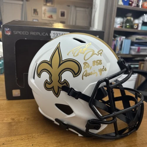 Drew Brees Signed New Orleans Saints Speed Full Size Lunar Helmet Beckett CoA