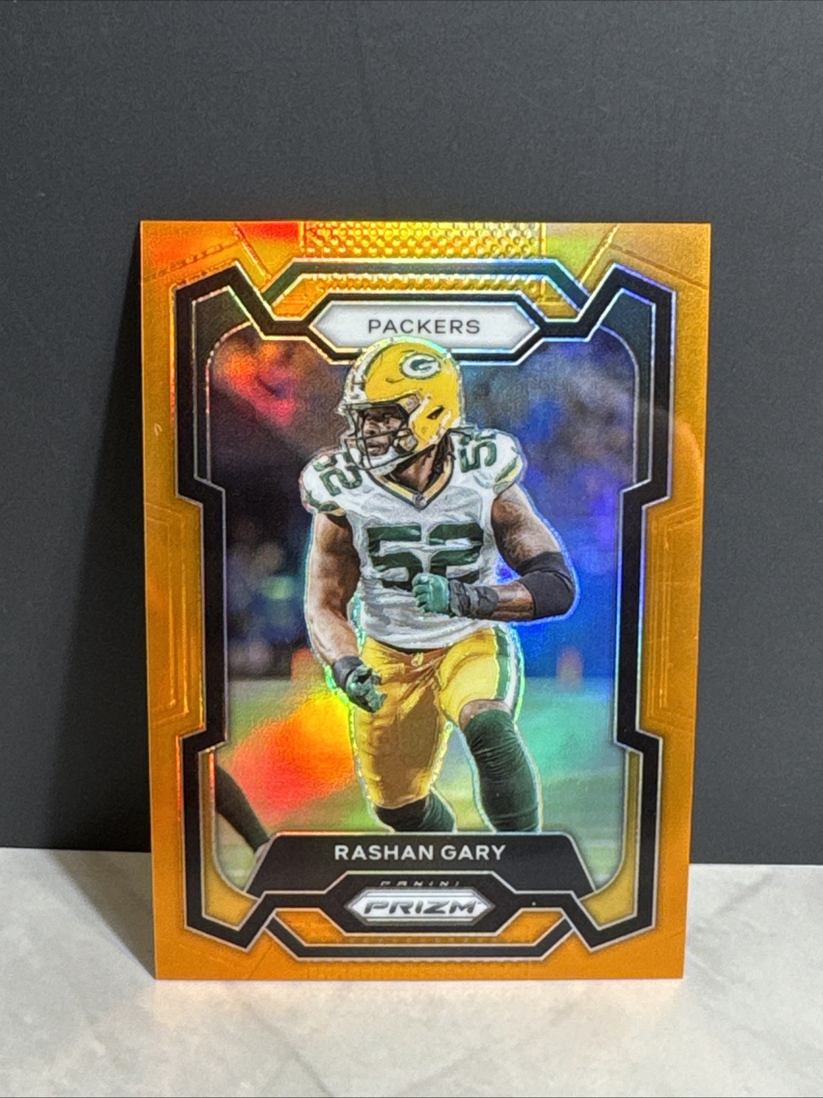2023 Prizm Football Rashan Gary #113 Orange Prizm SP /249 Green Bay Packers