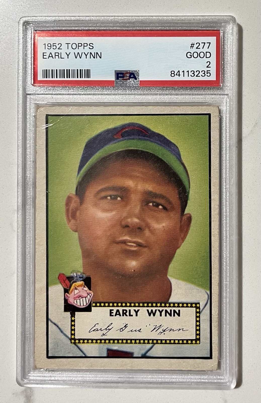 1952 Topps Early Wynn, PSA 2, Centered