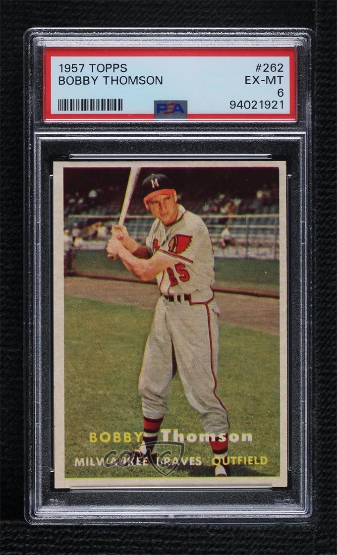 1957 Topps Bobby Thomson #262 PSA 6 06mi